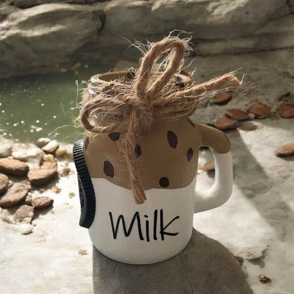 ⤵️🆕 Glass Faux Milk Bottle Decor For Farmhouse Tiered Tray, Farmhouse Decor - Picture 5 of 10